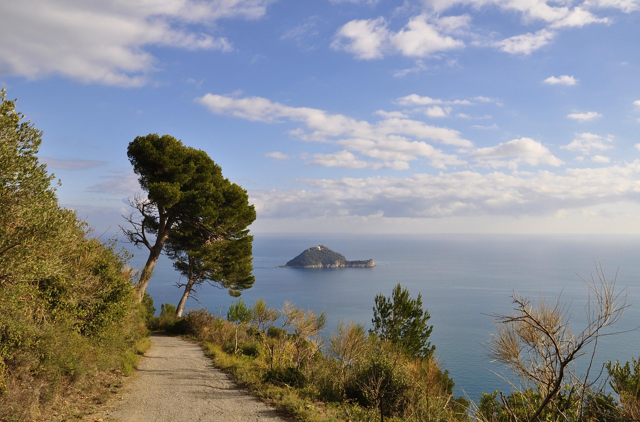 Vista panoramica dell'Isola d'Elba con spiagge e mare cristallino, meta ambita per il turismo estivo.