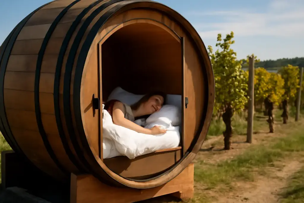 Si può dormire in una botte di vino? Tipologie di esperienze che non ti aspetti